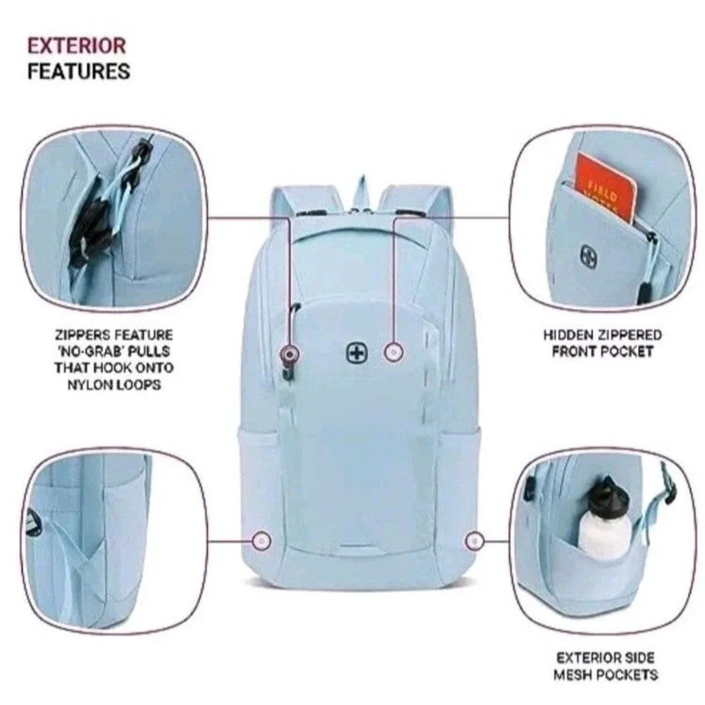 SwissGear 8117 Laptop Backpack, Pink, 17.75 Inches - Picture 7 of 10